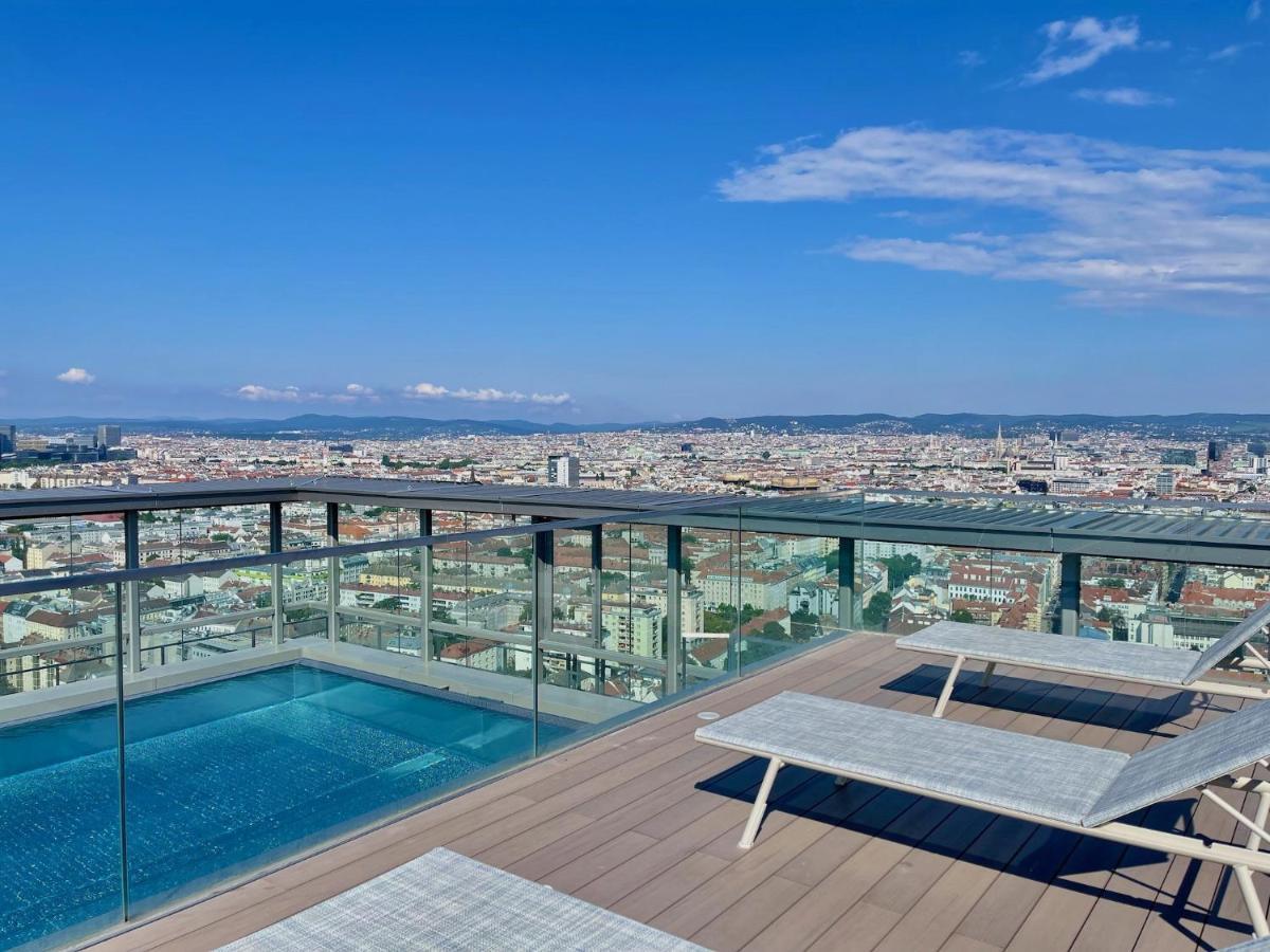 Triiiple Level 31 - Sonnenwohnen Apartment Mit Fantastischem Ausblick Und Parkplatz Вена Экстерьер фото